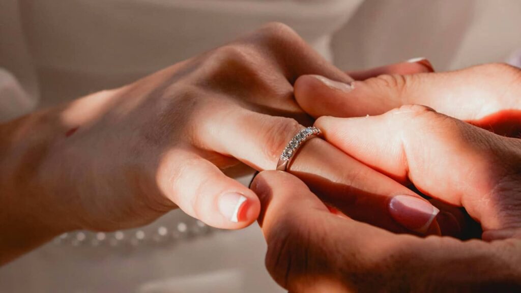 alliance de mariage de luxe